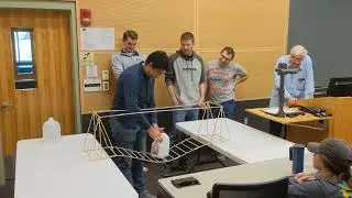 Western Michigan University Machine Design Project 1 - Team 9 Bridge Test B