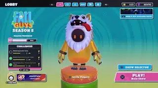 Fall Guys: Unlocking Golden Wolf Crown Rank 41
