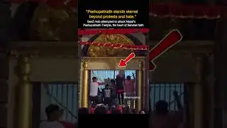 Faith attacked, but unshaken &ndash;Pashupatinath stands eternal 🙏🔥#sanatandharma  #nepalprotest #shorts