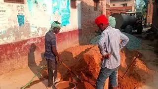 #PCC Road work #cement #Aggregate #sand mixing  for making Road