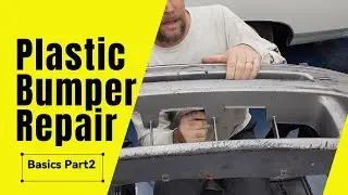 How repair a plastic bumper cover