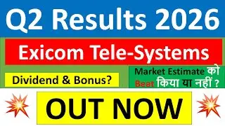 Exicom Tele Systems Q2 results 2026 | Exicom results today | Exicom Share News | Exicom Share today