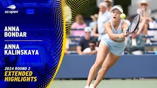 Anna Bondar vs. Anna Kalinskaya Extended Highlights | 2024 US Open Round 2