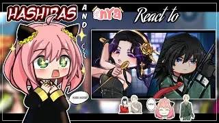 Hashiras and Anya React to Giyu and Shinobu as Loid and Yor 🕵 // Gacha Life 2 // Kny &times; Spy x Family 