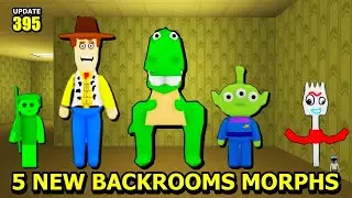 | Update 395 | 📺 How to get 5 ALL NEW BACKROOMS MORPHS! #roblox #backroomsmorphs #toystory