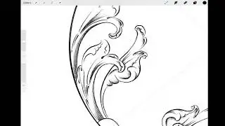 Hand Engraver - Marius Mellebye Live Stream drawing in Procreate