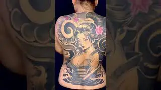 Full back Geisha tattoo @ Chubz Tattoo Studio Dimapur Nagaland