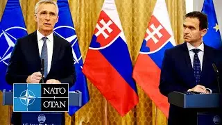 NATO Secretary General with the Prime Minister of Slovakia 🇸🇰 Ľudovít Ódor, 06 JUN 2023