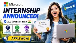 Microsoft Internship 2026 Announced 🔥 | Stipend + Certificate