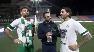 Gli abbracci e il grande entusiasmo della squadra biancoverde