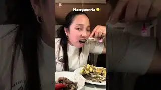 Pusit with yellow corn (mais  bugas ) #mukbang #mukbangers #fyp #denmark 