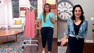 AnyBody Organic Cotton Sleeveless V-Neck Dress on QVC