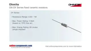 Component Moment - Ohmite OX OY Resistors