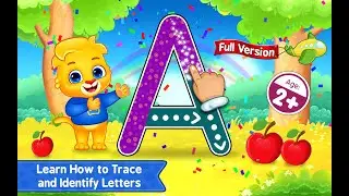 Learn The Alphabet with touch Letter game A to Z Uppercase - (Episode 13) - Fun & Learn Kids Games
