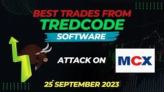 MCX trade analysis with TREDCODE {Trading Cafe India} | 25 - 09 - 2023 | #tradeanalysis
