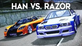 NFS Most Wanted - Veilside Mazda Rx7 (Han) vs. BMW M3 GTR (Razor)