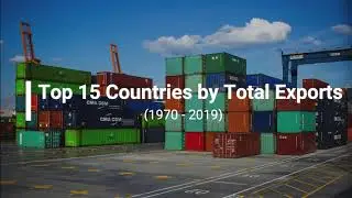Top 15 Countries by Total Exports ( 1970 - 2019 )