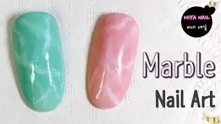 Marble Nail Art Tutorial (gemstone, turquoise)