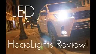 2018 / 2017 / 2019 Toyota Highlander H11 LED Headlight AND Fog Light  - Review / Install / Demo