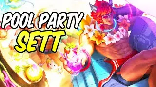 POOL PARTY SETT | Build & Runes | Sett Top Gameplay | League of Legends