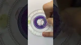 Satisfying ASMR Spiral Patterns | Calming Spirograph Art Visuals & Audio! #art #shorts #spirograph