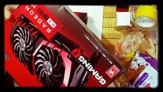 Распаковка видеокарты MSI Radeon RX 480 8 gb