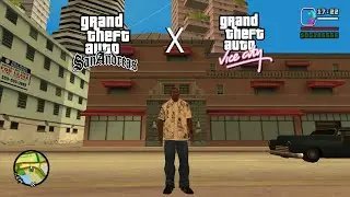 CJ Travels to Vice City & Meets Tommy | GTA San Andreas x Vice City Crossover
