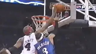 Stromile Swift Grizzlies 12pts 16rebs 8blks (T-Franchise Record) vs 76ers (2002)