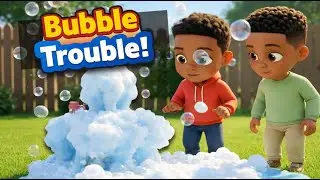 Bubble Trouble! 🫧 Kai & Keon Learn Teamwork | Kids Song & Problem Solving