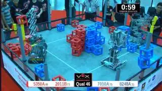 2015 VRC Engr Q46 - 5350A 2011B vs 7010A 8248A - 37 to 46 - VEX Worlds 2015 - Engineering Division