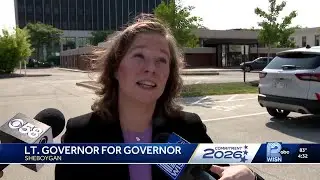 Rodriguez defends quick campaign launch, tours development sites in Sheboygan