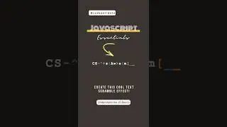 Text scramble effect  #shorts #trending #viral #webdevelopment #coding #programming #html #css #js