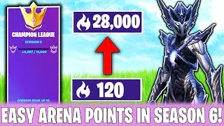 How to get Arena Points FAST in Season 6 Fortnite &ndash; Getting to Division 10 EASILY!!