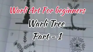 Warli painting |Easy Warli Trees | How to draw warli art.