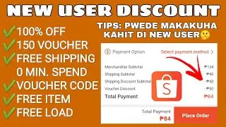 SHOPEE NEW USER FREE VOUCHER, SHIPPING, DISCOUNT! + TIPS: Paano Makakuha Kahit Hindi Na New User?