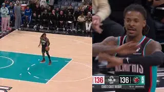 Джа Морант не спешил перед данком, а потом послал команду куда подальше 😂