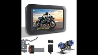 F3T Rechargeable WiFi Motorcycle Dash Camera Operation Video