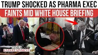 White House CHAOS: Pharma Exec COLLAPSES Near Trump At White House Event | WATCH