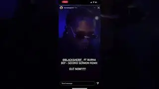 Black sherif drop second sermon remix ft burnaboy