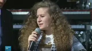 الفلسطينية عهد التميمي تشارك في احتفالات 