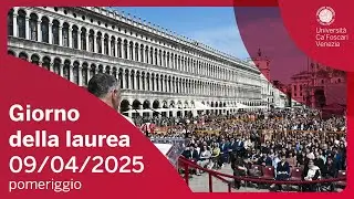 Giorno della laurea - 9 aprile 2025 (pomeriggio)