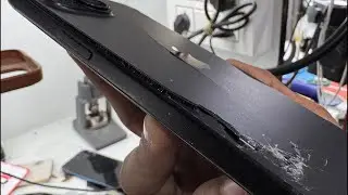 Crack iPhone back glass and battery damage, Fix live 🔥￼
