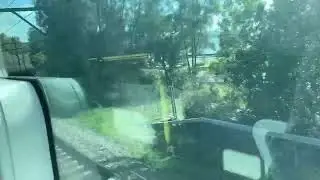 This is a trip from Woy Woy to Gosford on a 10 car Mariyung D set the train is going to Newcastle ￼