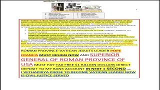 REPUBLICA ROMAN PROVINCE OF USA   JESUITS  SUPERIOR GENERAL CREATED ROBOT CALL POVERTY MANDATE