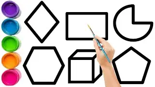 बच्चों के लिए Shapes Learning 👶 | Drawing & Coloring Shapes | Learn with Izsha