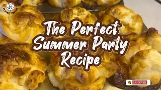 Easy & Simple Summer Party food. Puff Pastry Muffin with apple filling. Puff pastry recipe.