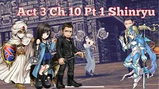 [DFFOO JP] MENU IN ACTION (Minwu, Baenoa, Cor) Act 3 Ch 10 Pt 1 Shinryu