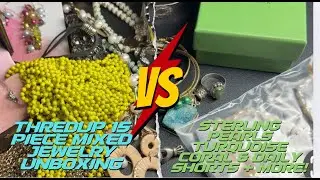 ThredUP 15 Piece Mixed Rescue Jewelry Box VS Sterling / Pearls, Turquoise, Coral & Gemstone & More!!