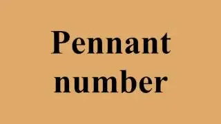 Pennant number