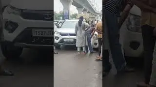 Car accident | hyderabad | rash driving | telugu muchatlu